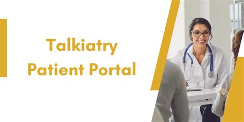 Talkiatry patient portal - Find out what works well at Talkiatry from the people who know best. Get the inside scoop on jobs, salaries, top office locations, and CEO insights. ... you can take care of your patients. Our administrative support team handles prior authorizations, billing, scheduling patients and more so you can just focus on being a great doctor. We provide ...